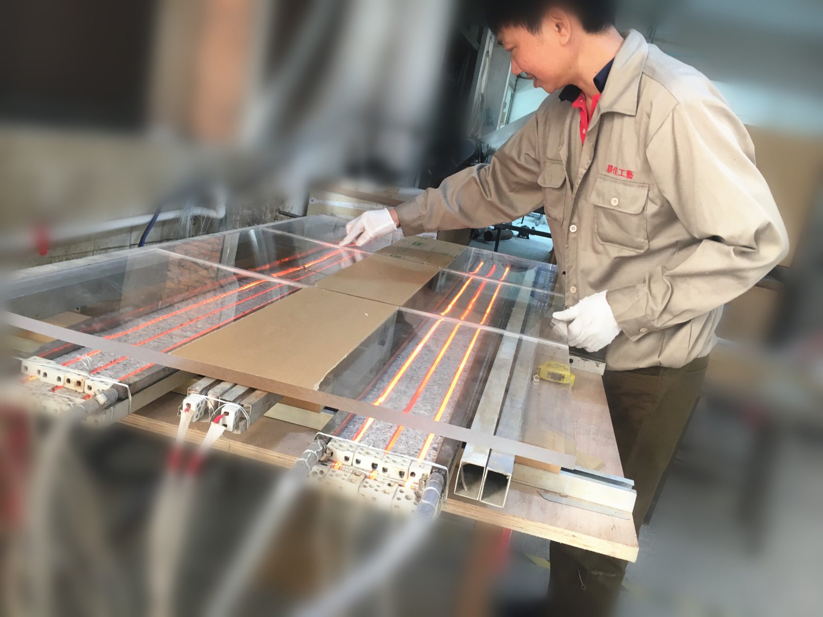 DNY factory acrylic hot bending workshop