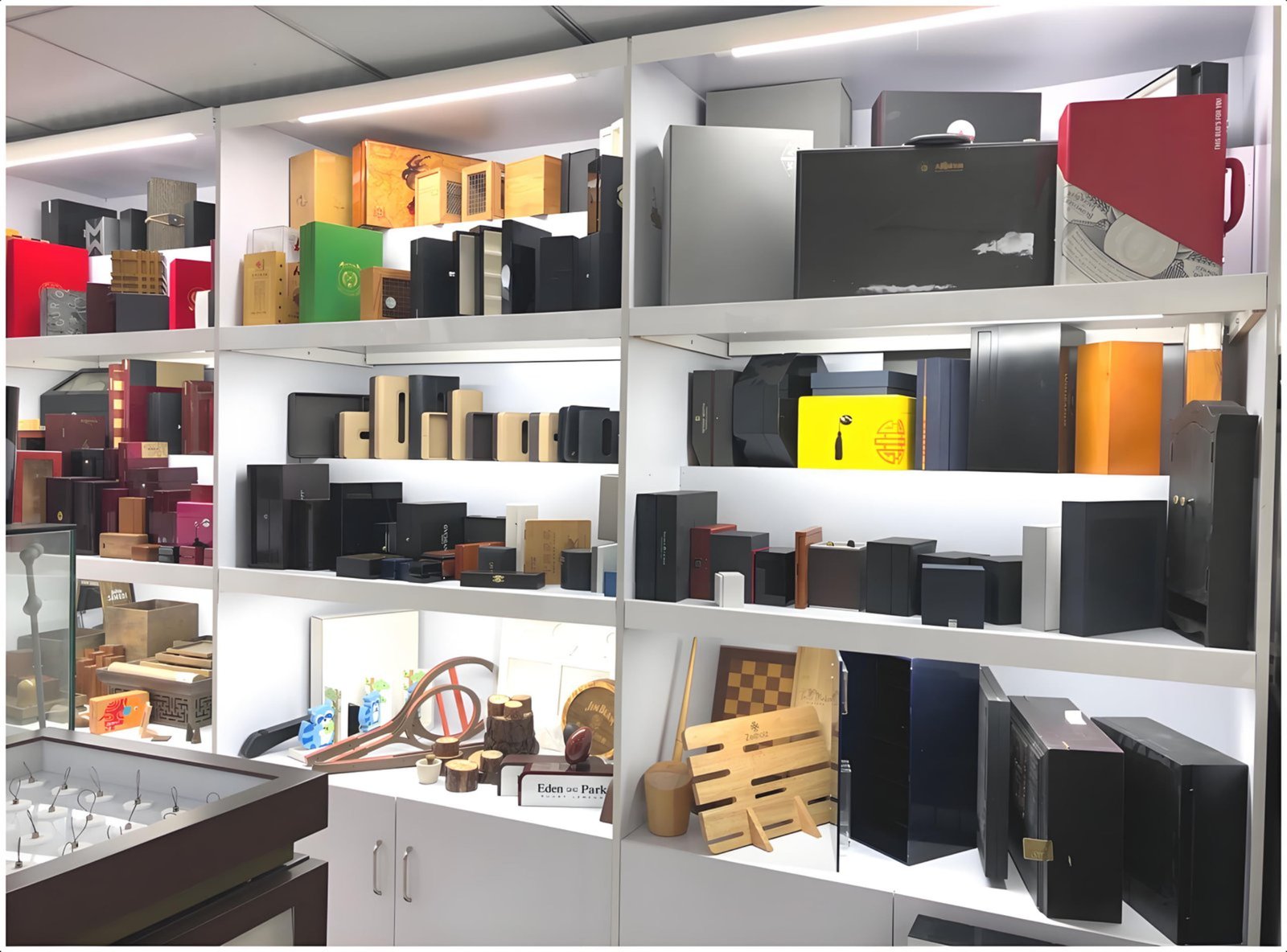 DNY Display showroom watch display section