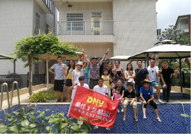 DNY Display team volunteering and participating in a community activity together