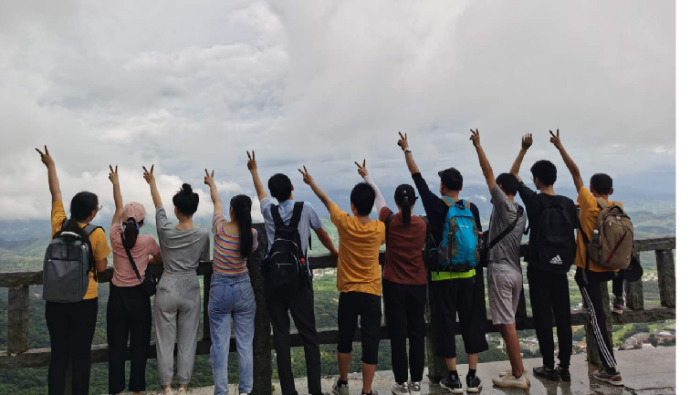 DNY Display company outing -- team members participating in a group event fostering unity