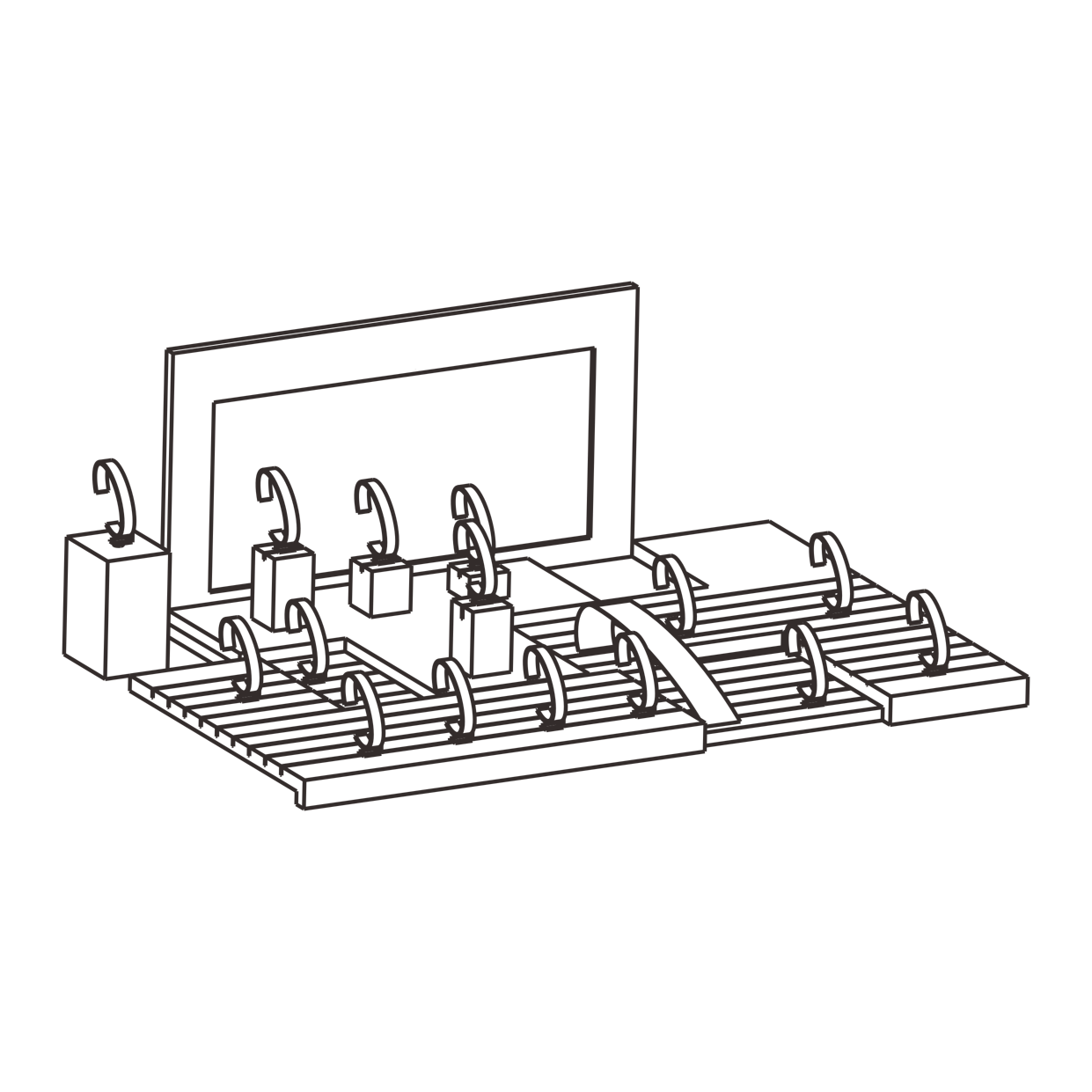 DNY custom watch display stands - OEM/ODM luxury watch display props manufacturer Dongguan