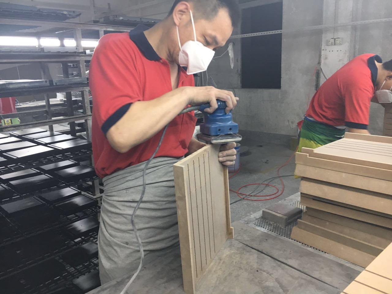 DNY factory wood polishing workshop