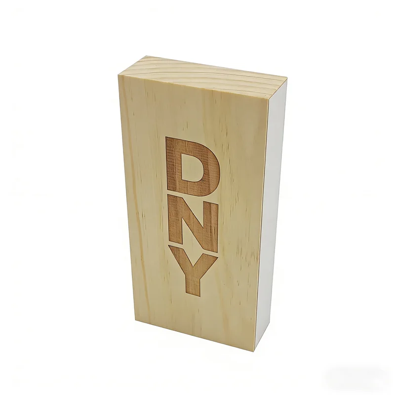 Custom Engraved Solid Wood Logo Sign