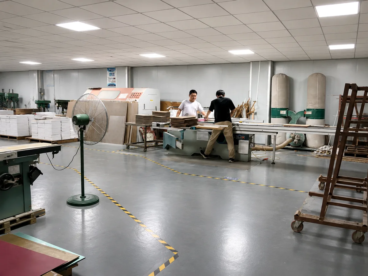 Acrylic cutting process for custom display production