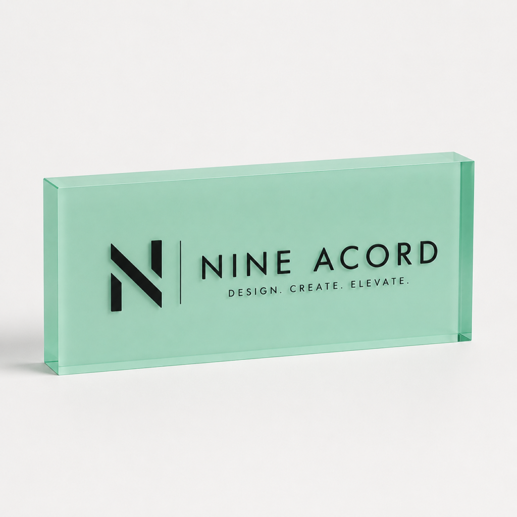 Custom Acrylic Logo Block | Multi-Craft Brand Display Blocks