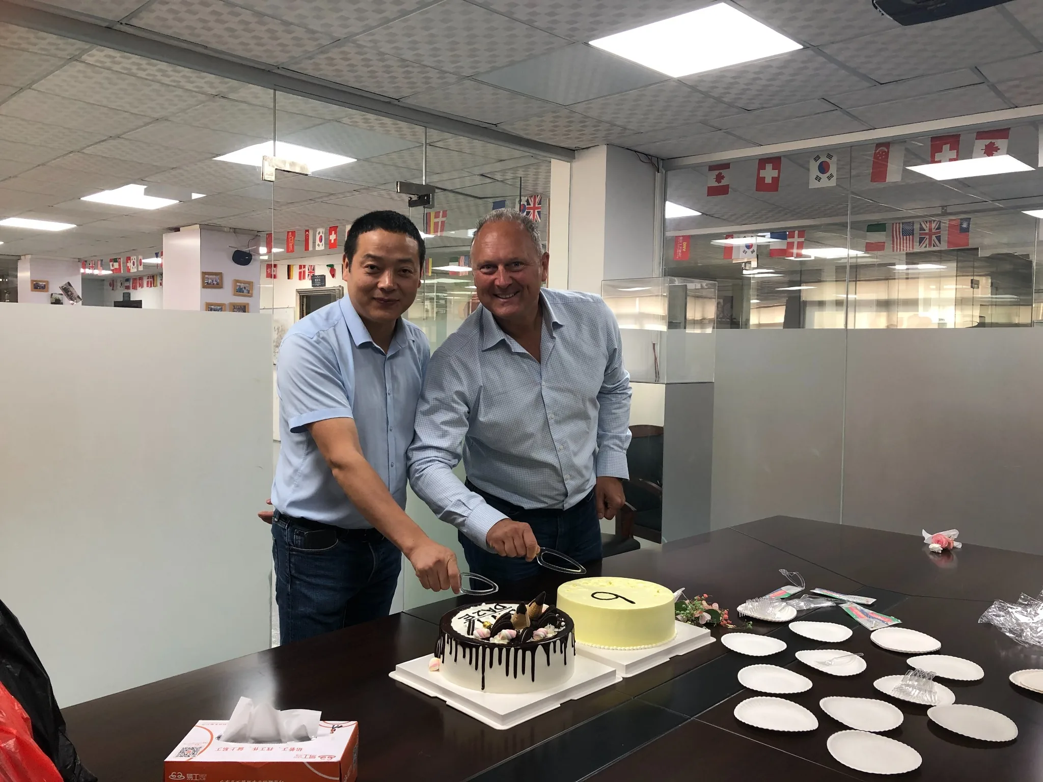 DNY client visit celebrating six years of cooperation