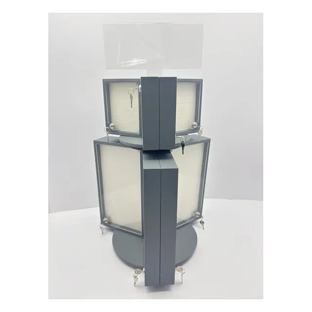Custom rotating jewelry display fixture for retail stores