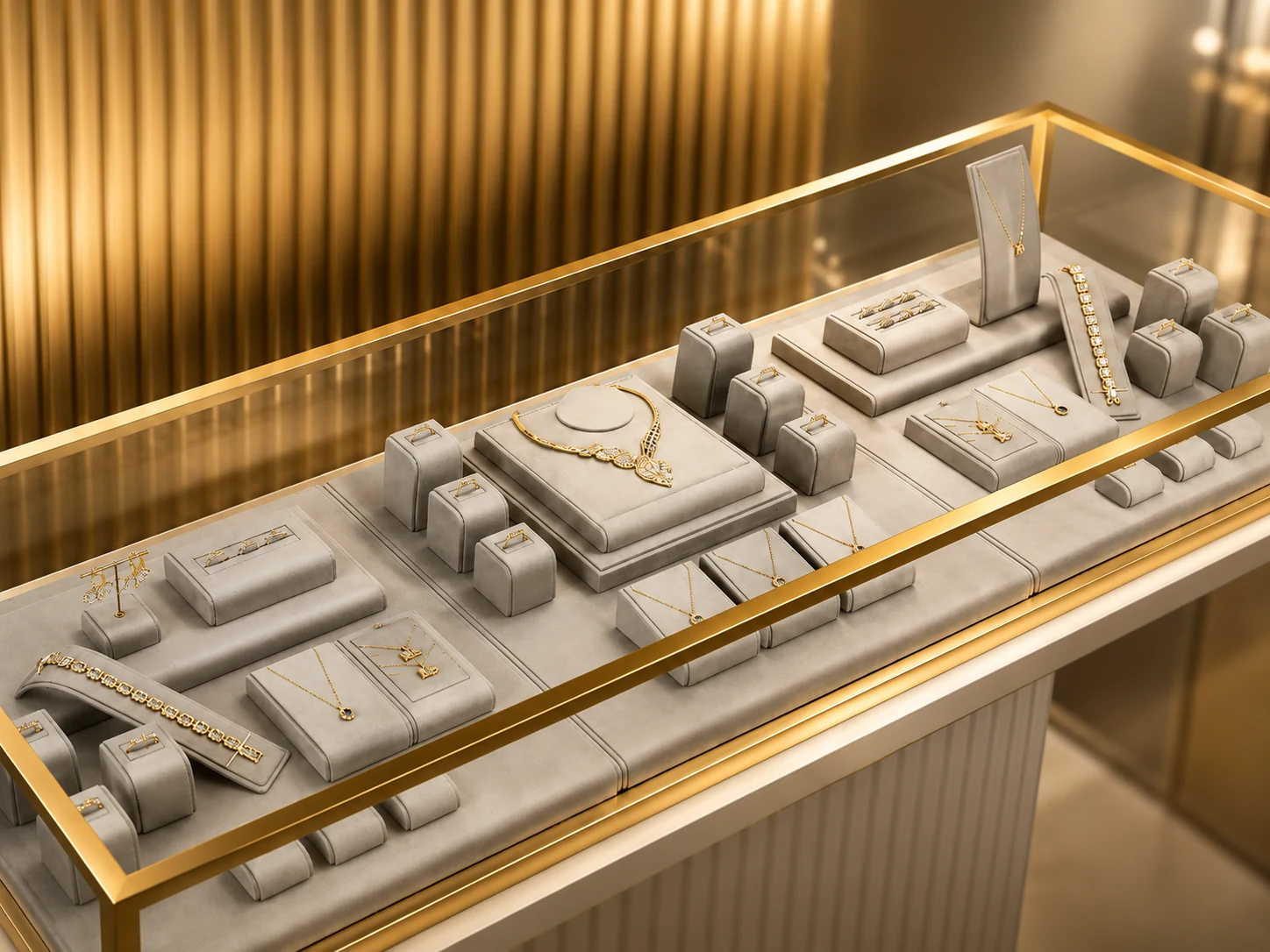 Custom jewelry display solution for jewelry brands, retail stores and commercial projects