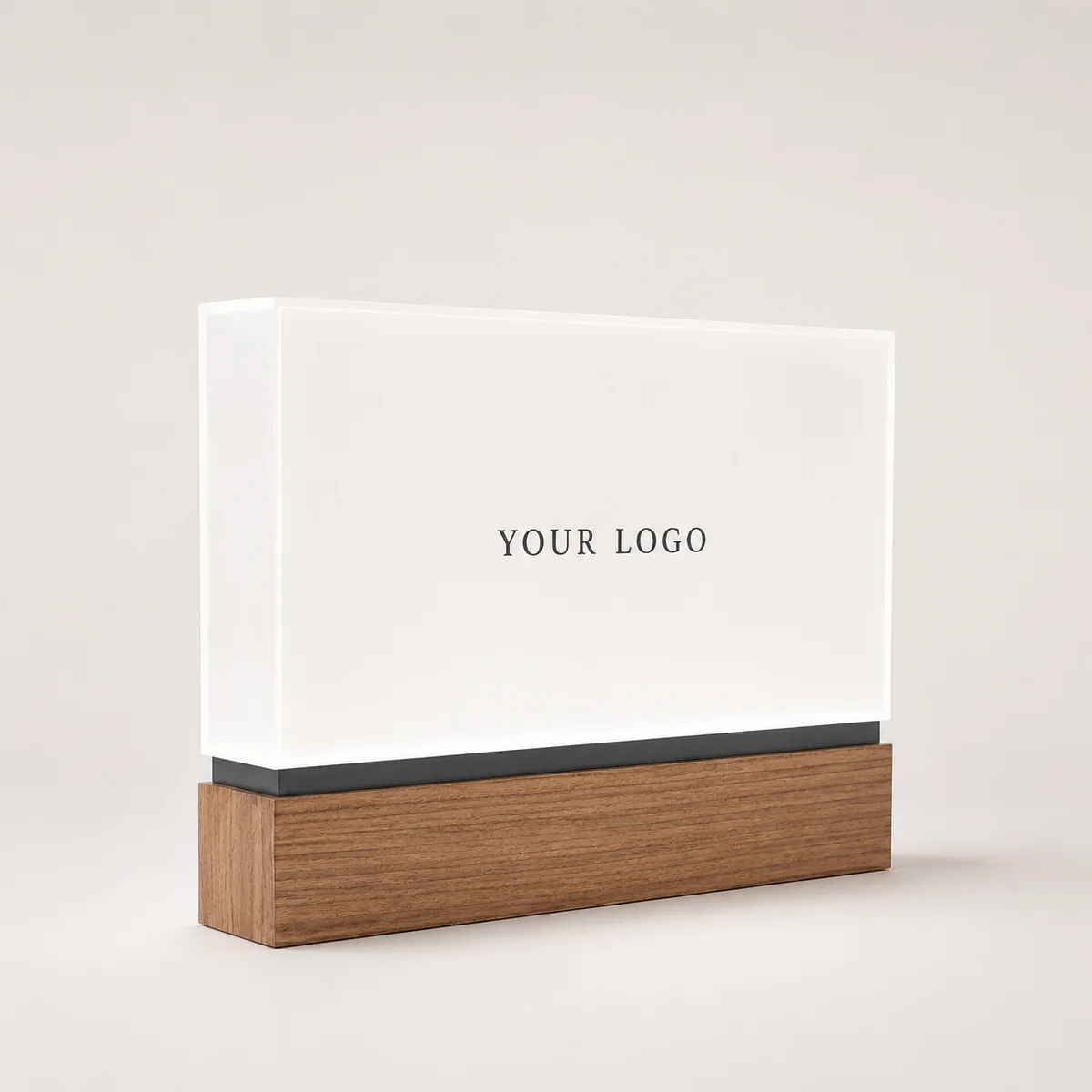 Custom logo signs and branded display blocks by DNY DISPLAY