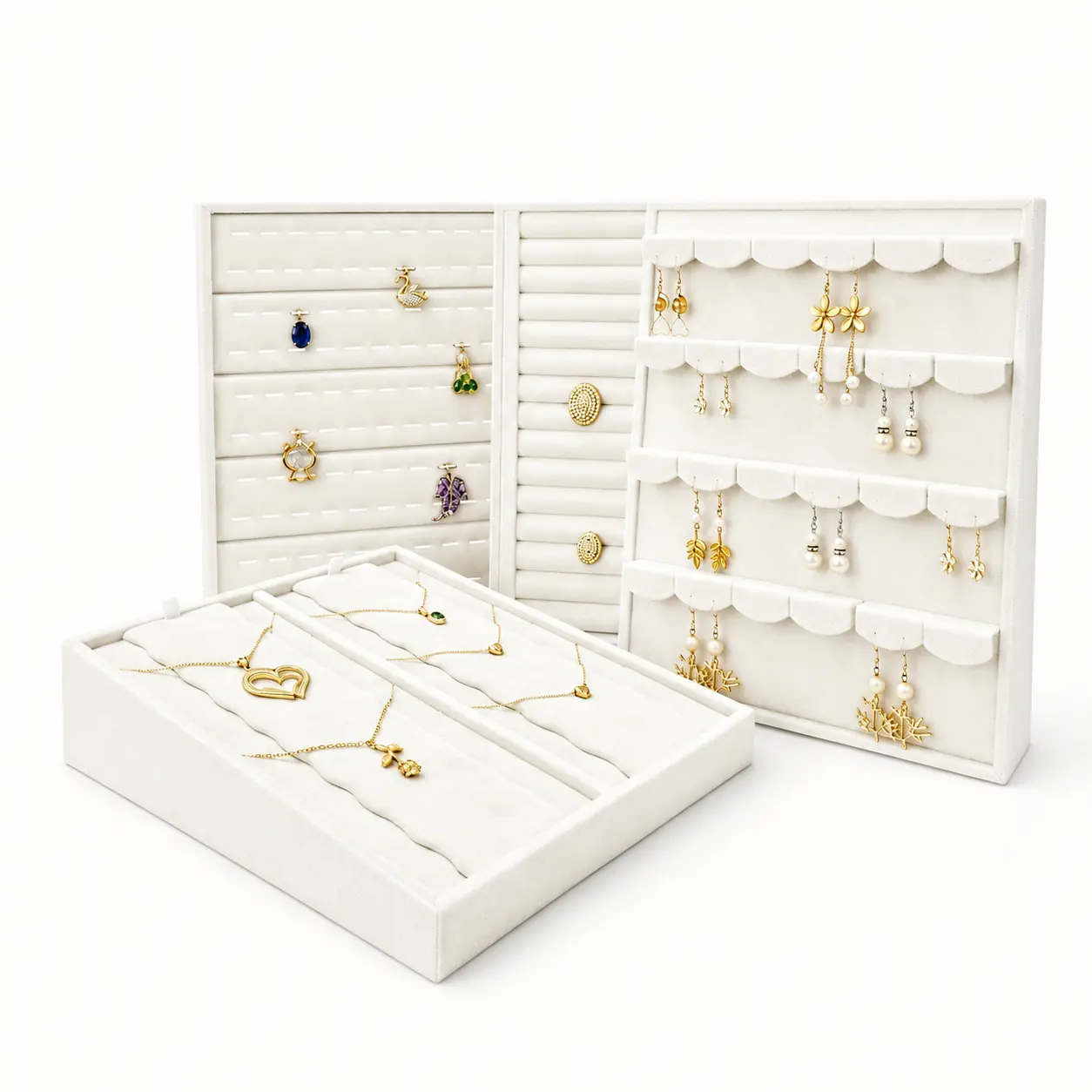 Custom jewelry and watch display trays for retail presentation by DNY DISPLAY