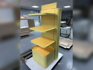 Custom Metal Retail Display Stand with Adjustable Shelves